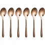 Sambonet Taste PVD 6 Espresso Spoons - Gold