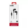 SBS TEINEARKL In-Ear Headset with Microphone - Black - Wired - 1.2m Cable - 3.5mm Jack - Calls & Music