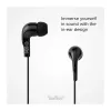 SBS TEINEARKL In-Ear Headset with Microphone - Black - Wired - 1.2m Cable - 3.5mm Jack - Calls & Music
