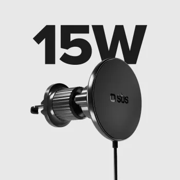 SBS MagSafe Magnetic 15W Wireless Car Charger - Black