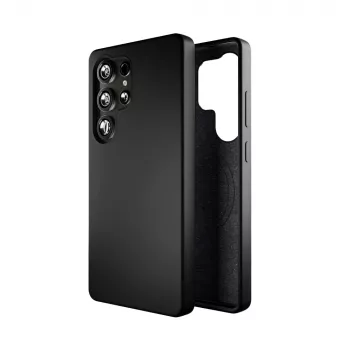 Puro Icon Mag Back Cover for Samsung Galaxy S25 Ultra, Black, TPU/Silicone, MagSafe Compatible