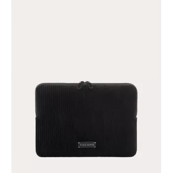 TUCANO Velluto 2 Laptop Sleeve for MacBook Air 13 (M4/M3/M2/M1/2025-2018) / Pro 13 / Laptop 12, Black