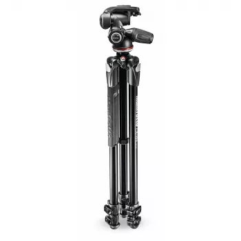 Manfrotto 290 Series MK290XTA3-3W Tripod with 3-Way Head (Black)