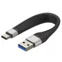 TECHLY USB 3.0 USB-A to USB-C 3.2 Gen2 15W M/M 12cm FPC Cable