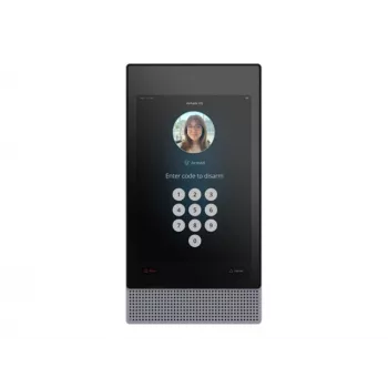 Verkada BC82 Alarm Control Panel with Camera - Wired/Wireless - Bluetooth 5.0 - 863-928 MHz - RS-485/10/100 Ethernet - Grey