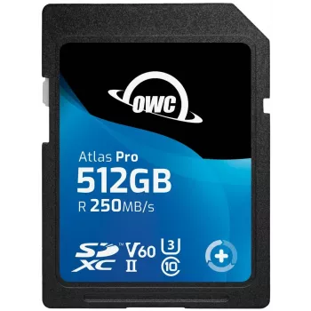 OWC Atlas Pro 512GB SDXC UHS-II V60 Media Card - Extended Capacity SD (SDXC)