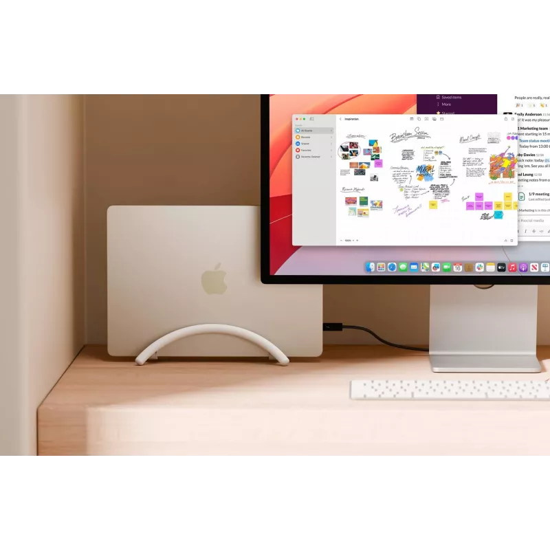 Twelve South BookArc Flex Vertical Laptop Stand for MacBook - White
