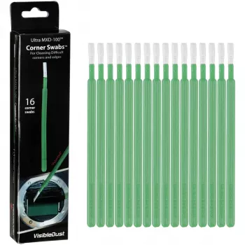 Visible Dust MXD Swabs Corner Green - 12 Pack for APS-C Sensor Cleaning
