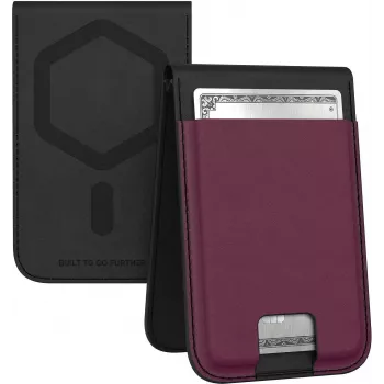 Urban Armor Gear UAG Metropolis Magnetic Wallet with Stand Function | Vegan Leather for Apple iPhone 15 Pro Max - Black