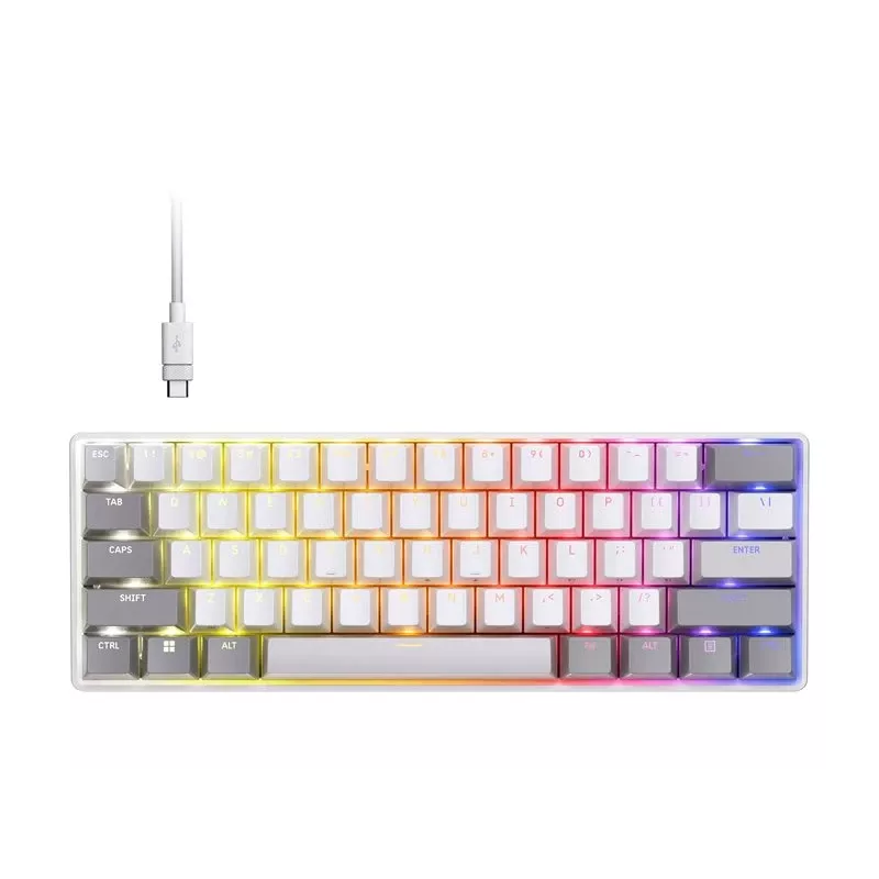 CORSAIR CLIPPER PRO MINI 60 Hall Effect Gaming Keyboard White