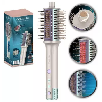 Cecotec CeramicCare Allin1 Hot Air Brush, 1500 W, 4-in-1: Dryer, Styler, Air Brush and Straightening Brush