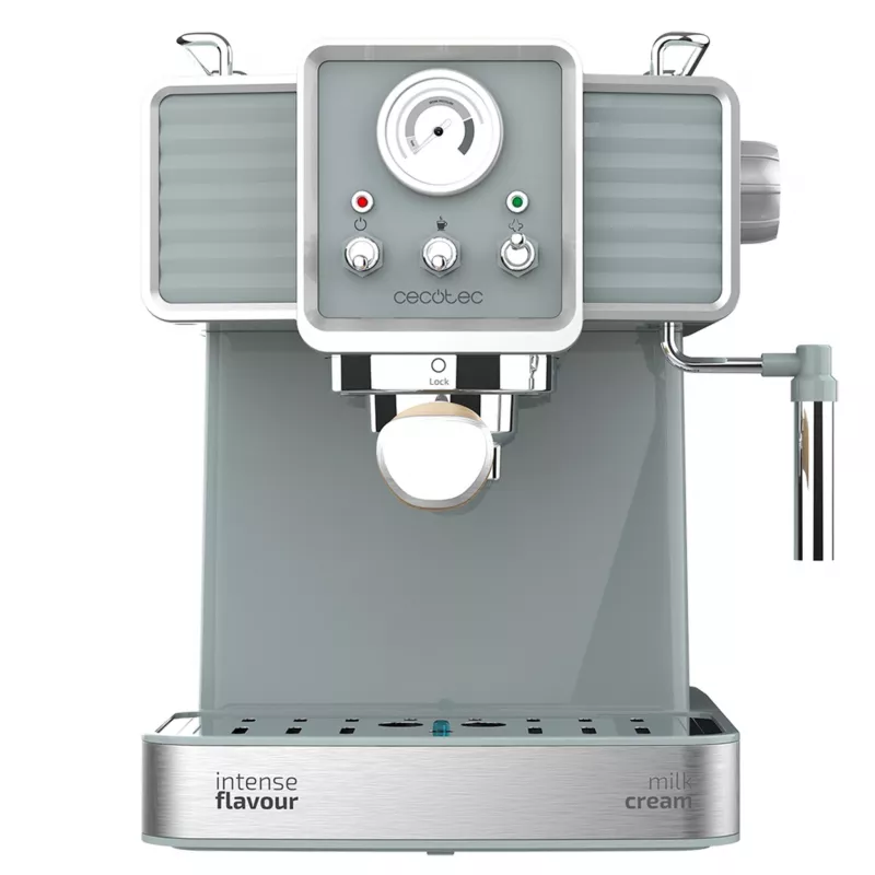 Cecotec Power Espresso 20 Tradizionale Espresso Machine, 20 bar, 850 W, 1.5 L, Black/Silver