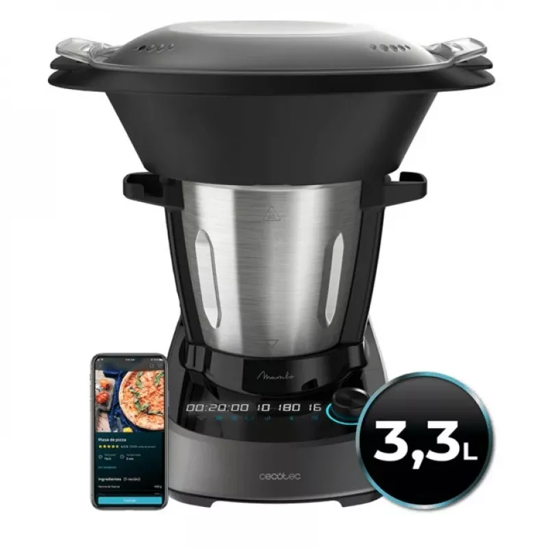 Cecotec Mambo 11090 Multifunctional Food Processor, 1700 W, 3.3 L, Stainless Steel, Wi-Fi