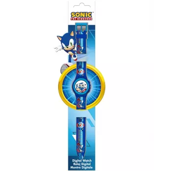 KIDS Digital Watch Sonic The Hedgehog SNC4316M - Blue Silicone Strap