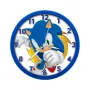 KIDS Sonic The Hedgehog Wall Clock 25 cm Round Plastic Analog Quartz Multi-color