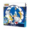 KIDS Sonic The Hedgehog Wall Clock 25 cm Round Plastic Analog Quartz Multi-color