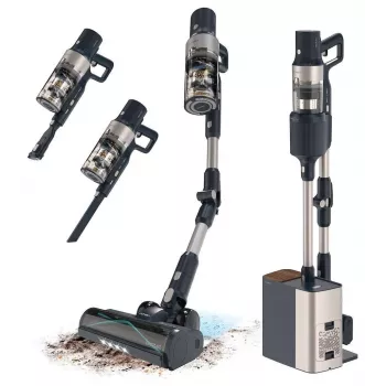 Cecotec Conga Rockstar 5500 Hurricane Station Flex 3-in-1 Cordless Stick Vacuum Cleaner, 26 kPa, 680 W, 90 min Runtime, Lithium-Ion