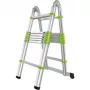 FIELDMANN Telescopic Ladder FZZ 4006 - 3.8m, 13 Rungs, 150kg Capacity, Aluminum Alloy