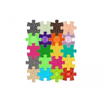 Muffik Sensory Orthopedic Mat Set 20-in-1 Mini Puzzle 20x Sensory Mats MFK-051