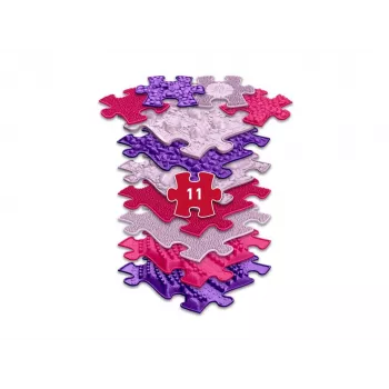 Muffik Orthopedic Sensory Mat Set 11-in-1 Pink 11 Puzzle Pieces Sensory Mat MFK-063