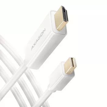 AXAGON Mini DisplayPort to HDMI Adapter Cable 4K/30 Hz 1.8 m White