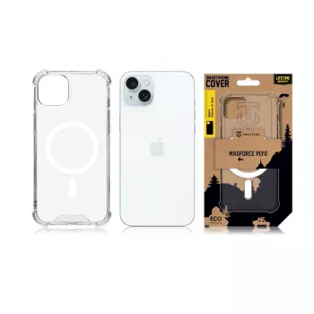 Tactical Back Cover MagForce Plyo for iPhone 15 Plus Transparent