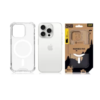 Tactical Back Cover MagForce Plyo for iPhone 15 Pro, Transparent