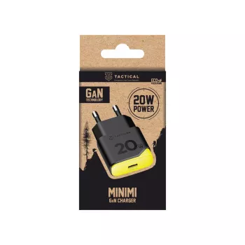 Tactical Minimi GaN 20W USB-C Charger Black