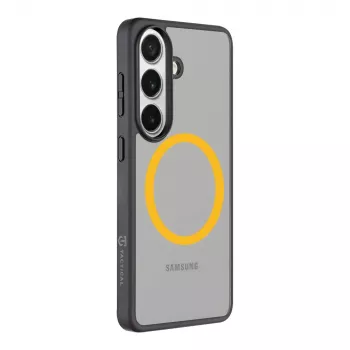 Tactical Back Cover MagForce Hyperstealth 2.0 for Samsung Galaxy S26, Black/Yellow