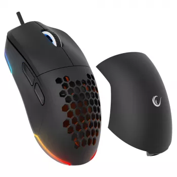 Rampage BLINK Wired USB Gaming Mouse, 12800 DPI, RGB, Optical Sensor, Black