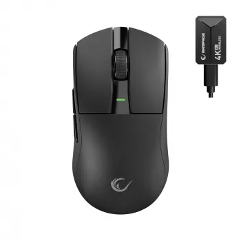 Rampage Zenith Pro Black Wireless Gaming Mouse 26000 DPI PAW3395 4KHz Tri-Mode Black