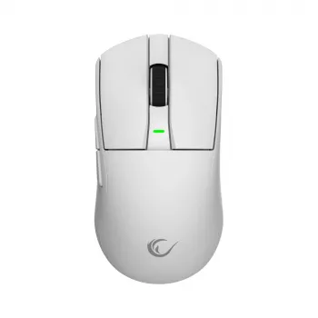 Rampage Zenith Pro Wireless Gaming Mouse 26000 DPI White + 4KHz Receiver PAW3395 BT 5.2