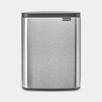 Brabantia BO Trash Bin 12 Liter Matte Steel Fingerprint Proof