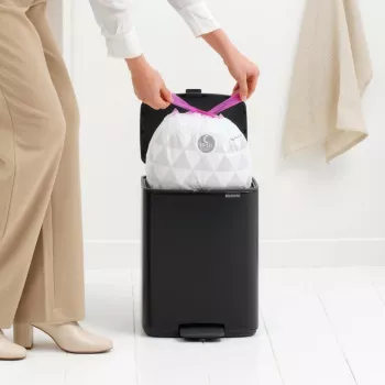 Brabantia Bo Pedal Bin 12 Litre Matt Black (238000)