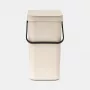Brabantia Sort & Go Waste Bin Soft Beige 12 L (251726)