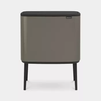 Brabantia Bo Touch Bin 34 L Rectangular Platinum Plastic