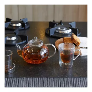 Bredemeijer Verona Teapot 1.0L Glass with Tea Filter 1465