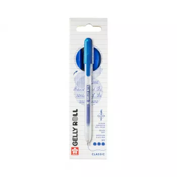 Sakura Gelly Roll Retractable Classic Gel Pen Transparent 0.4 mm Blue Ink