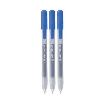 Sakura Gelly Roll Retractable Classic Gel Pen Transparent 0.4 mm Blue Ink