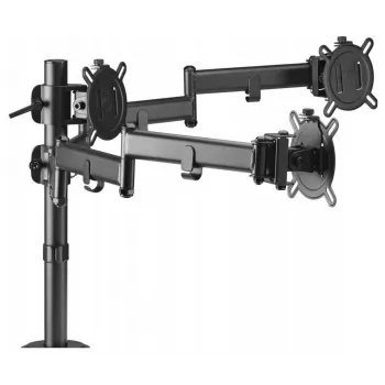 One For All DM2310 Single Monitor Desk Mount for 13-27 inch Screens, 8 kg Capacity, VESA 75x75/100x100, Black
