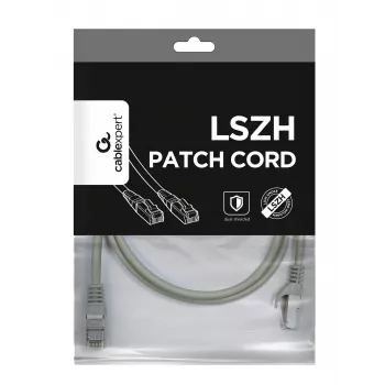 GEMBIRD PP6A-LSZHCU-1M Cat6A SFTP LSZH RJ45 Patch Cable 1m Grey