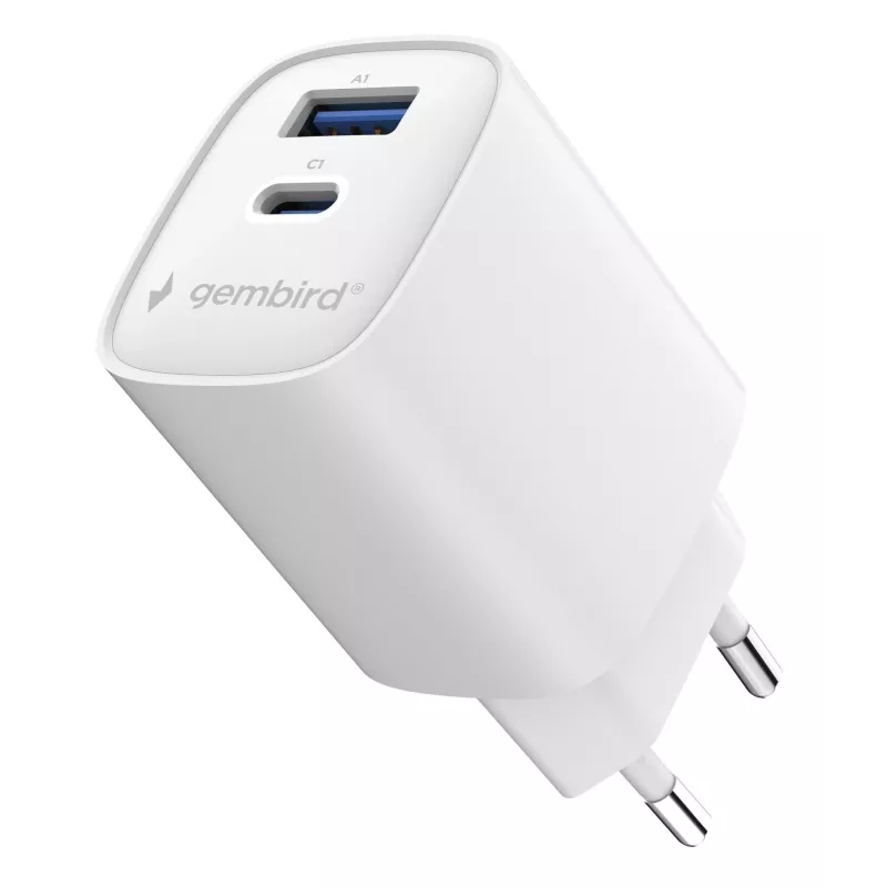 Gembird TA-UC-1A1C-PD45-01-W 45W USB-C PD Wall Charger White
