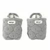 Lodger Fleece Drizzle Baby Booties with Anti-Slip Sole Grey 6-12 Months