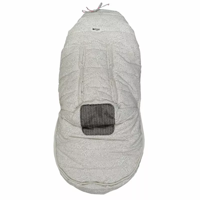 Lodger Bunker Drizzle Waterproof Winter Stroller Footmuff Sleeping Bag Grey Taslon