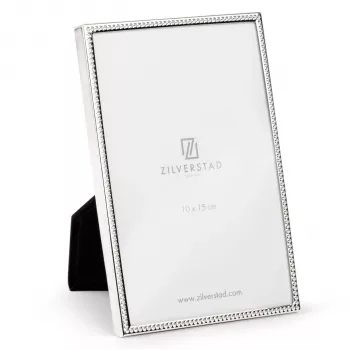 Zilverstad Sweet Memory 10x15 Pearl Edge Metal Glossy Photo Frame Silver 7154221