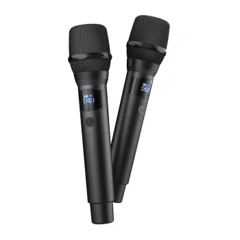 HAMA FRESH 'N REBEL Wireless Microphone Set 2 Microphones Storm Grey