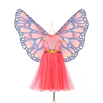 Souza! Butterfly Papillon Costume Dress and Wings Set 3-4 Years