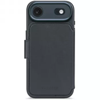 Decoded Leather Detachable Wallet for iPhone 17 Air - Navy Shadow