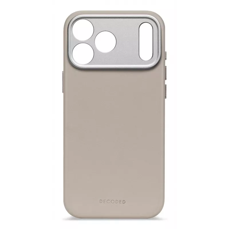 Decoded Leather Back Cover for iPhone 17 Pro Max MagSafe Compatible Solid Clay