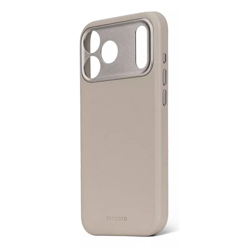 Decoded Leather Back Cover for iPhone 17 Pro Max MagSafe Compatible Solid Clay